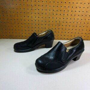 Alegria womens black Hayli Glitz glitter heels 7.5 38 M HAY-950